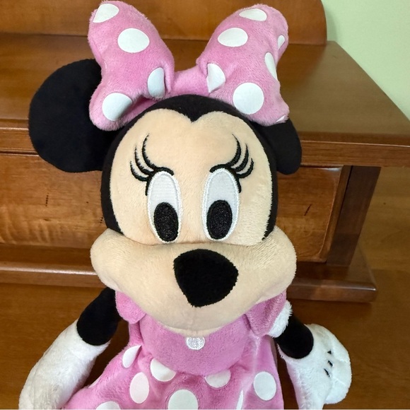 Disney Pink and White Minnie Mouse Stuffed Animal - Picture 2 of 6